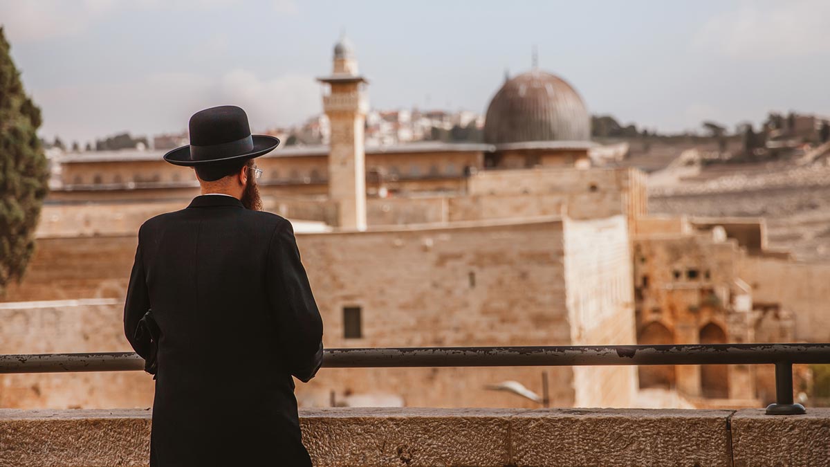 Jewish man in Israel