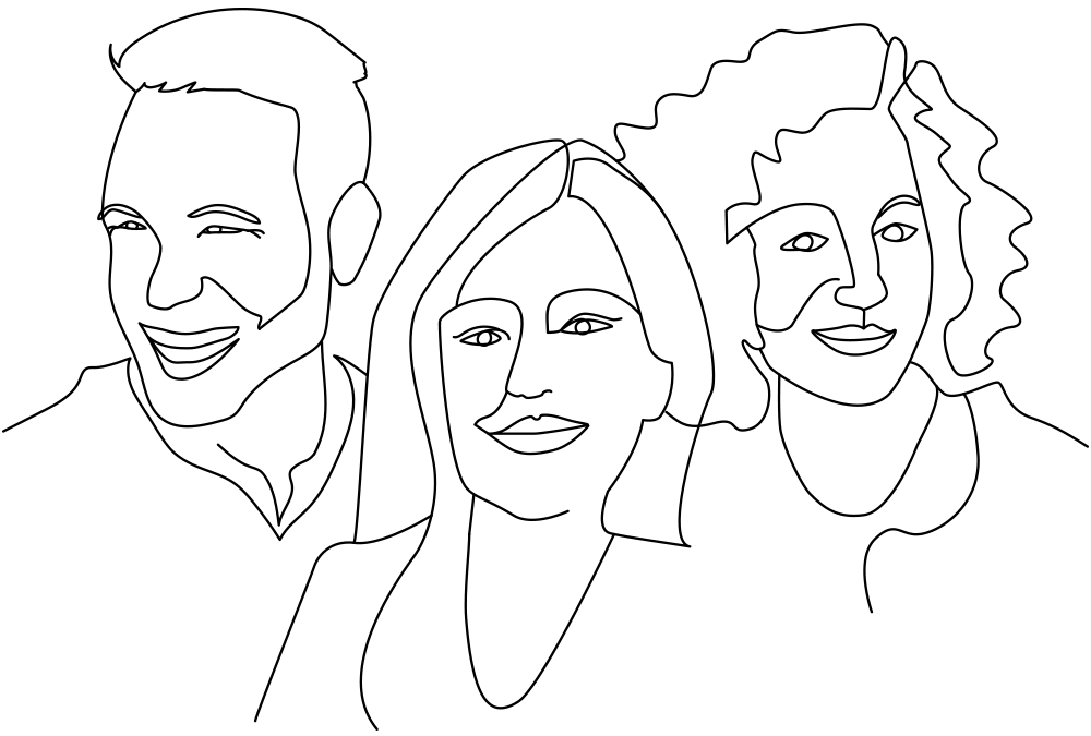 People line drawing